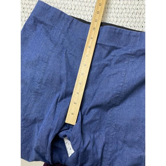 Talbots Portland Trouser Bootcut Denim Women size 10 Blue Stretch Elastic Waist - Picture 7 of 15